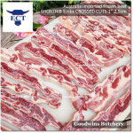 Beef rib SHORTRIB daging iga sapi frozen Australia GREENHAM crossed cuts for galbi bulgogi 3/8" 1cm (price/kg 11-12pcs)